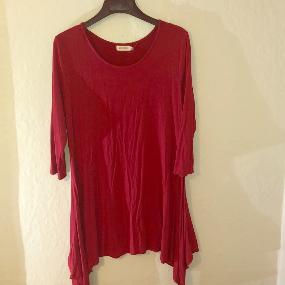 Red Long Sleeve Dress